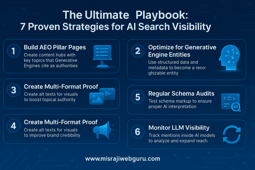 7 Proven Strategies for AI Search Visibility by MisraJiWebGuru