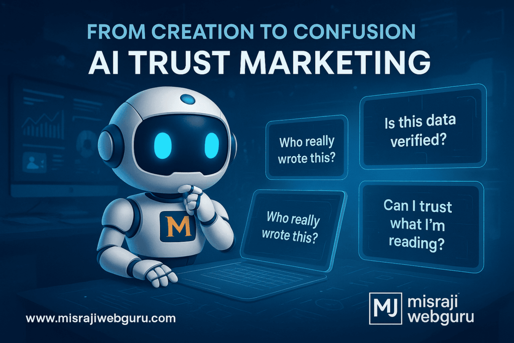 AI Trust Marketing: How to Build Credibility in the Age of Synthetic Content 2 AI Trust Marketing by MisraJiWebGuru