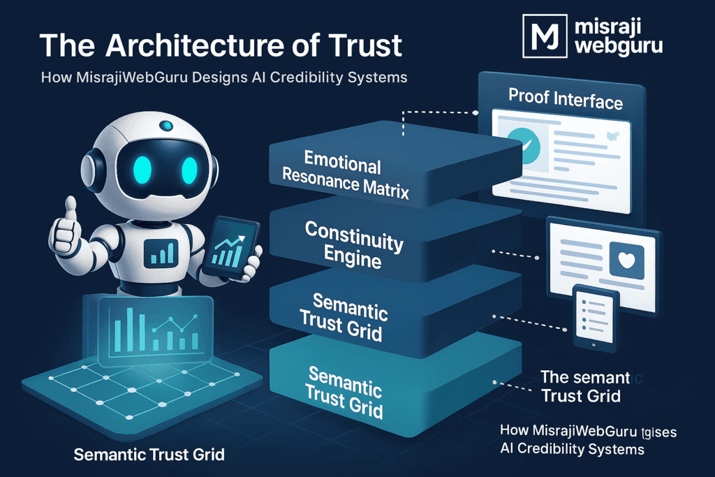 AI Trust Marketing: How to Build Credibility in the Age of Synthetic Content 6 The Architecture of Trust – How MisraJiWebGuru Designs AI Credibility Systems
