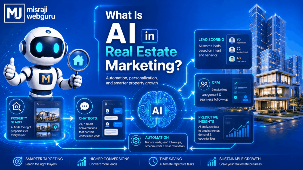 What is AI in Real Estate Marketing explained by MisraJiWebGuru